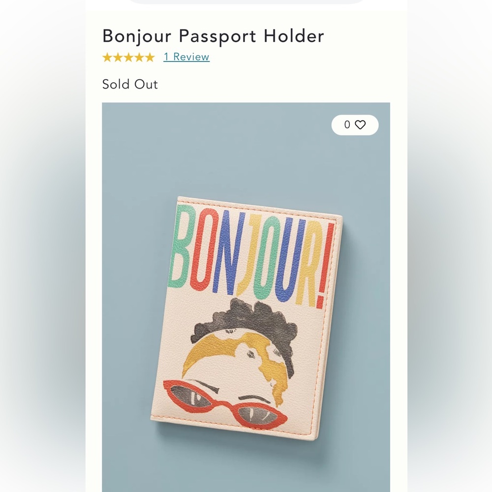 Anthropologie Passport holder